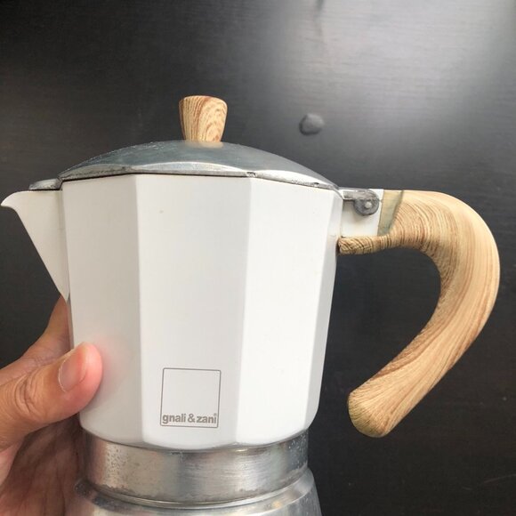 Gnali & Zani Large Italian Stove Top Espresso Coffee Maker Moka pot 8 Cup Italy - Picture 2 of 8